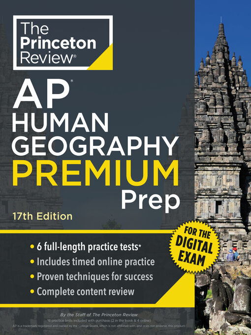 Title details for Princeton Review AP Human Geography Premium Prep, 1 by The Princeton Review - Available